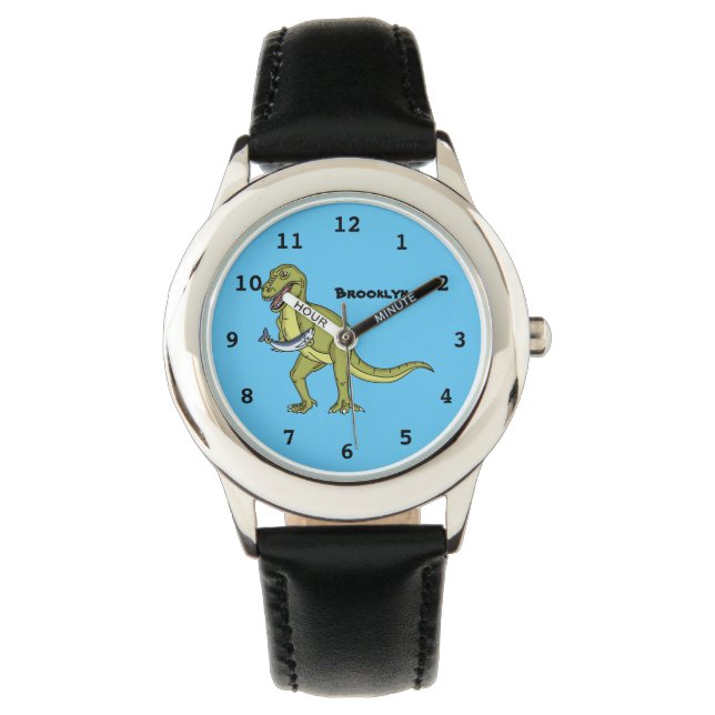 Funny T rex dinosaur illustration Watch (Front)