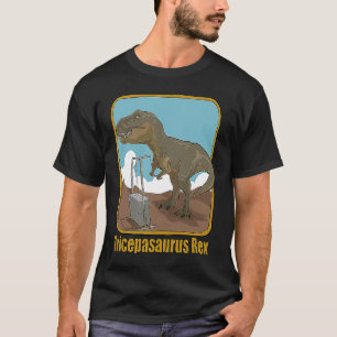 Funny T Rex Dinosaur I'm Unstoppable Bodybuilding  T-Shirt