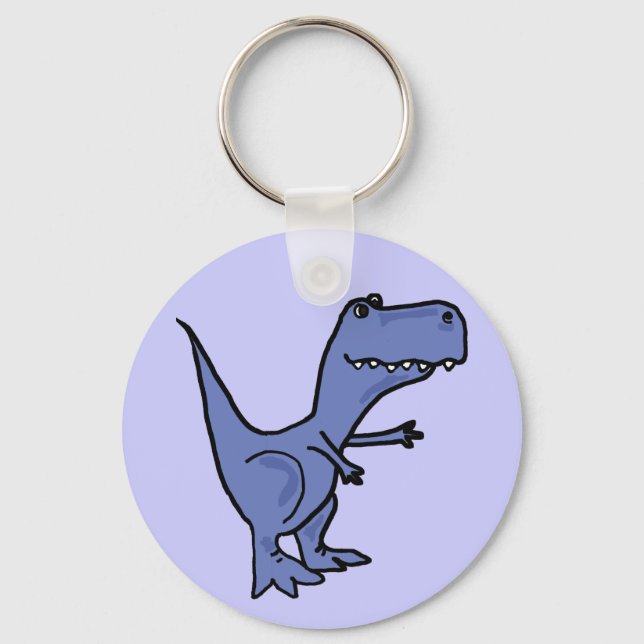 Funny T-Rex Dinosaur Keychain (Front)
