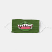 Funny T Rex dinosaur mouth cartoon illustration Adult Cloth Face Mask (Front, Folded)