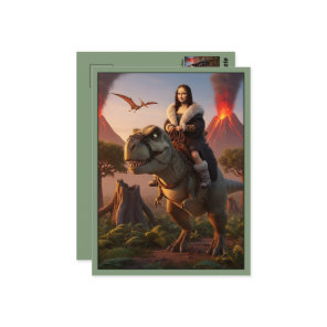 Funny T Rex Dinosaur Postcard