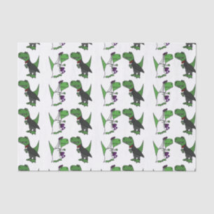 Funny T-rex Dinosaur Wedding Tissue Paper