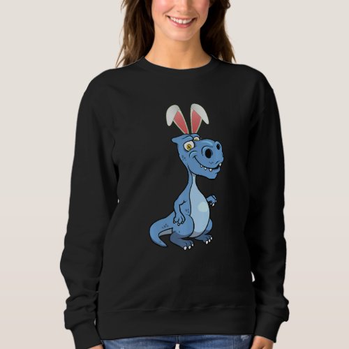 Funny T Rex Easter Bunny Dinosaur  Boys Girls Kids Sweatshirt