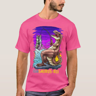 Funny T Rex Fishsaurus Rex Dinosaur Fishing Gifts T-Shirt