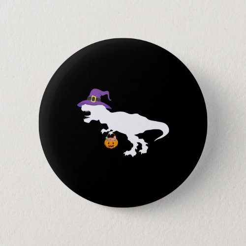 Funny T rex Halloween T shirt Button