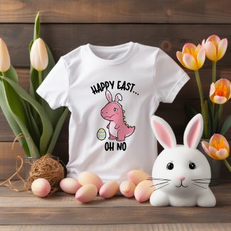 Funny T-Rex Happy Easter Girl