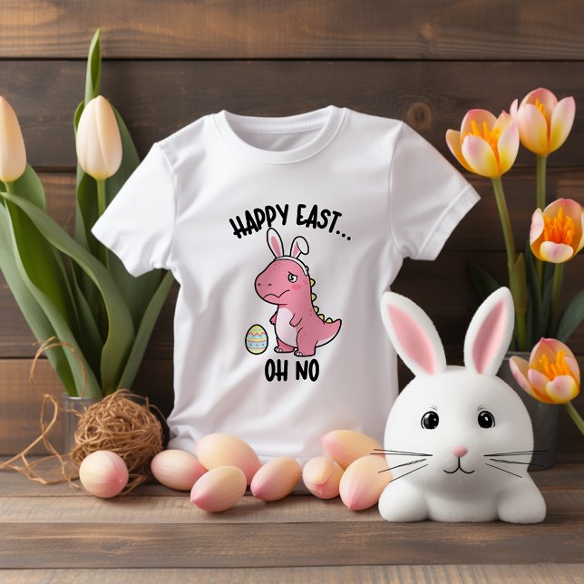 Funny T-Rex Happy Easter Girl Toddler T-shirt (Creator Uploaded)