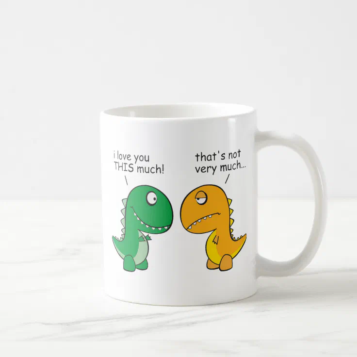 funny-T-Rex-little-arms-cartoon Coffee Mug | Zazzle