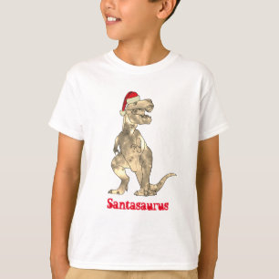 Funny T Rex Santa Christmas Dinosaur Xmas Humor T-Shirt