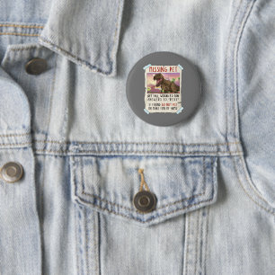 Funny T Rex Tshirt, Funny Missing Pet Tee, Dinosau Button