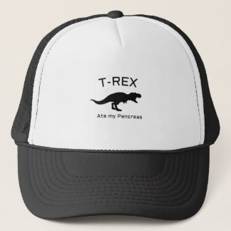 Funny T-Rex Type 1 Diabetes Funny T1D Diabetic Trucker Hat