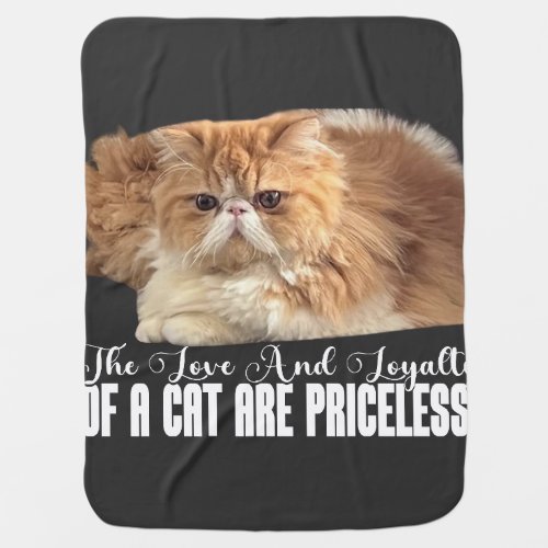 Funny T_Shirt Cat LOVERS  Baby Blanket