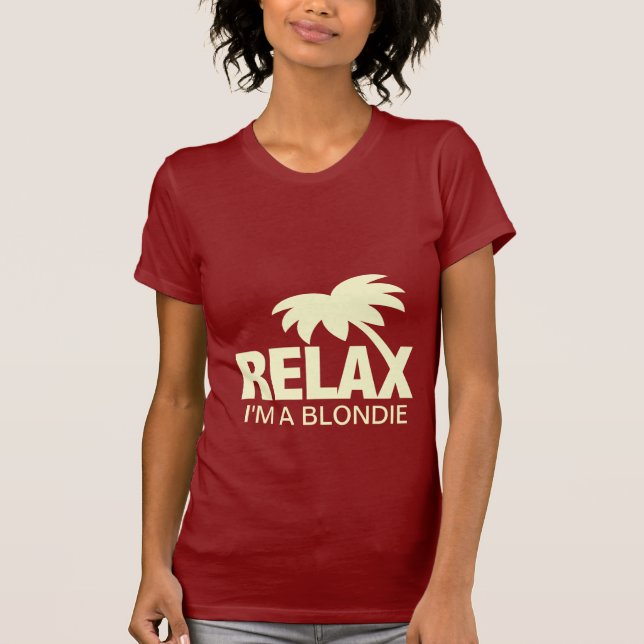 Funny t-shirt for blondies (Front)