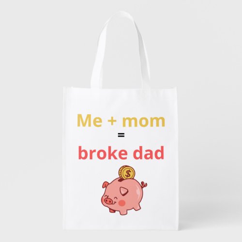 Funny T_shirt for children Grocery Bag
