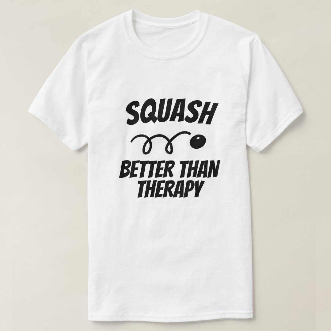 Funny t shirt for squash players or coach | Zazzle