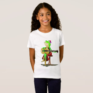 Funny T-Shirt Gift with Frog Playing Guitar