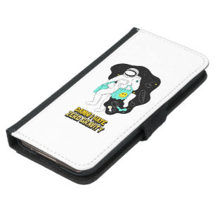 Funny T Shirt Graphic Tee Gift for Her   Astronaut Samsung Galaxy S5 Wallet Case