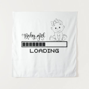 Funny T-shirt Infant Pregnancy Child Mother Tapestry