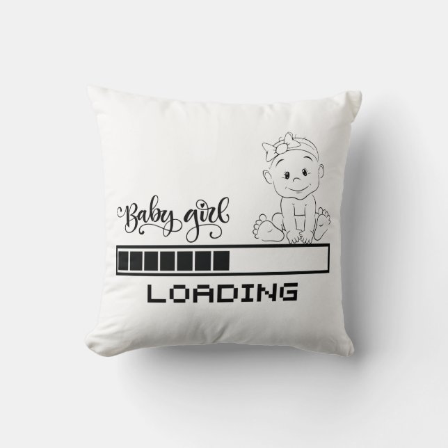Funny T-shirt Infant Pregnancy Child Mother Throw Pillow (Front)