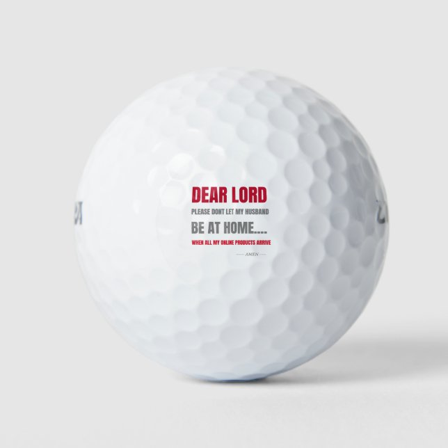 Funny T-shirt meme online shopping Golf Balls (Front)