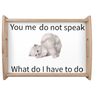 Funny T-shirt Serving Tray