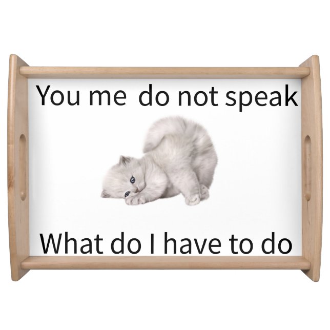 Funny T-shirt Serving Tray (Front)