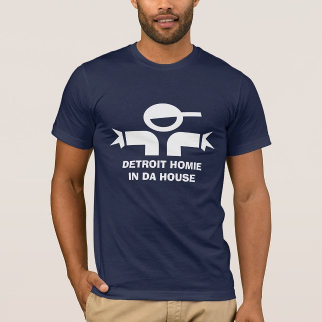 Funny t-shirt with quote for Detroit homies (Front)