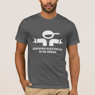 Funny t-shirt with quote for electricians