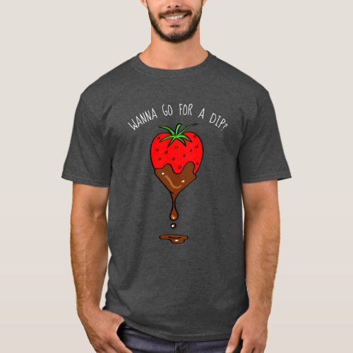 Funny T_shirts  Strawberry Dipped in Chocolate