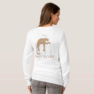 Funny T-sweater with cat  on the back T-Shirt