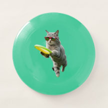 Funny Tabby Disc Golfer