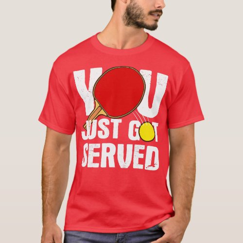 Funny Table Tennis Design For Men Women Ping Pong T_Shirt