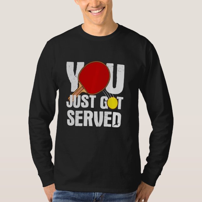 Funny Table Tennis  For Men Women Ping Pong Player T-Shirt (Front)