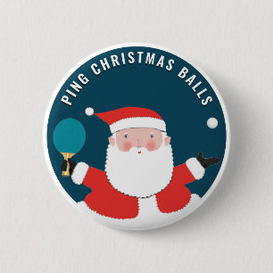 Funny Table Tennis Ping-Pong Stocking Stuffer Button