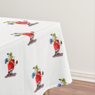Funny Tablecloth with Modern Cow