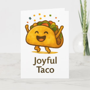 Funny Taco Birthday Card Greeting