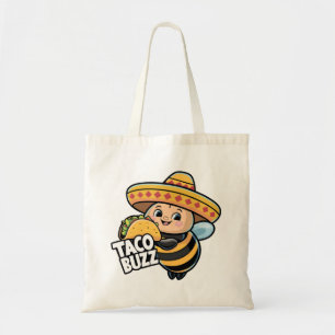 Funny Taco Buzz Bumble Bee Tote Bag
