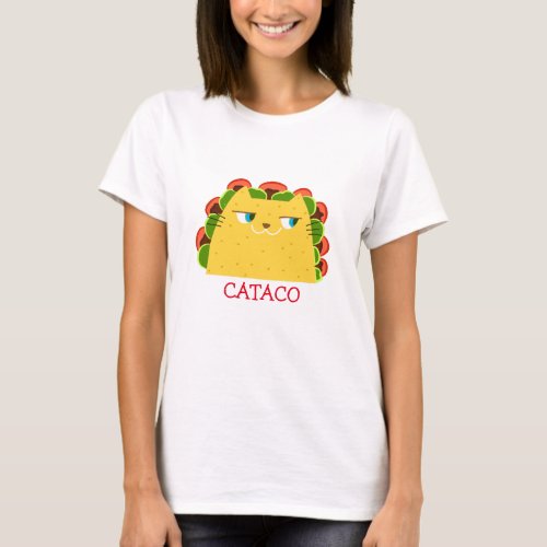 Funny Taco Cat Kawaii T_Shirt