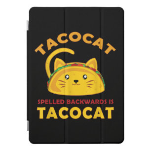 Funny Taco Cat Quote Meme Unique Men Kids Birthday iPad Pro Cover