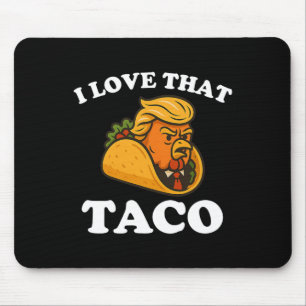 Funny Taco Chicken Taco Trump Always Chickens Out Mouse Pad