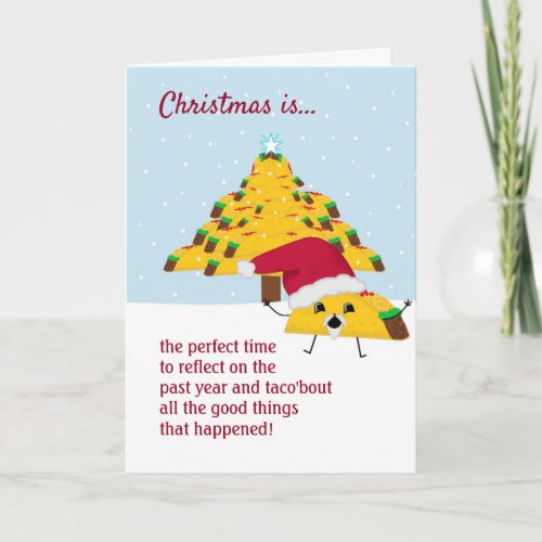 Funny Taco Christmas Card