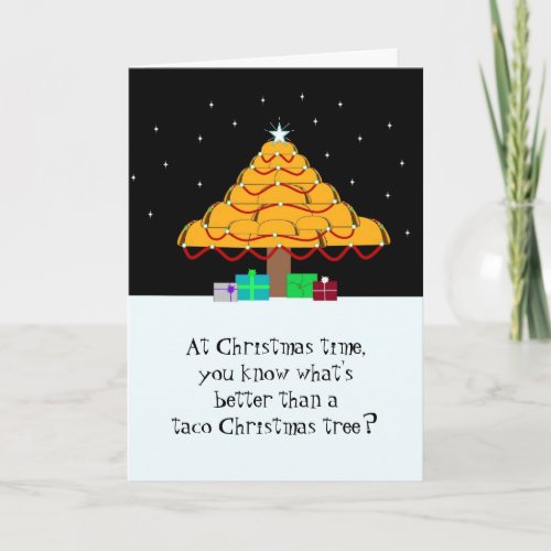 Funny Taco Christmas Card