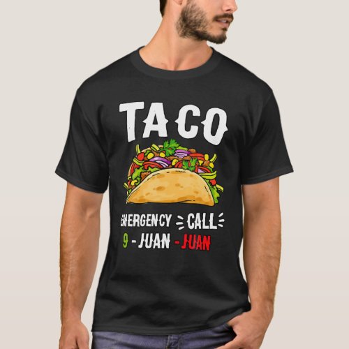 Funny Taco Cinco De Mayo Mexican Food Festival Gif T_Shirt