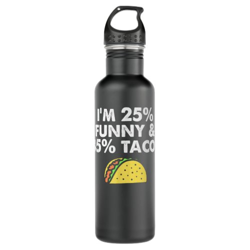 Funny Taco Design For Tacos on Tuesday  Stainless Steel Water Bottle