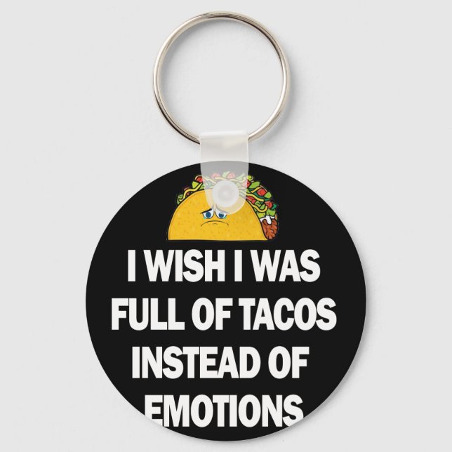 Funny Taco Design For Women Taco Design Keychain (Front)