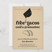 Funny Taco Graduation Party Invitation | Zazzle