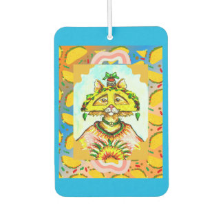 Funny Taco Hippie Cat Car Air Freshener