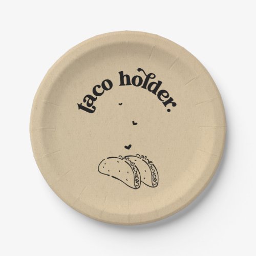 Funny  Taco Holder  Plate