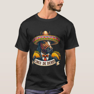 Funny Taco Horse Racing Vintage Cinco De Der T-Shirt