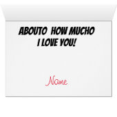 Funny Taco I Love You Card (Inside Horizontal (Bottom))